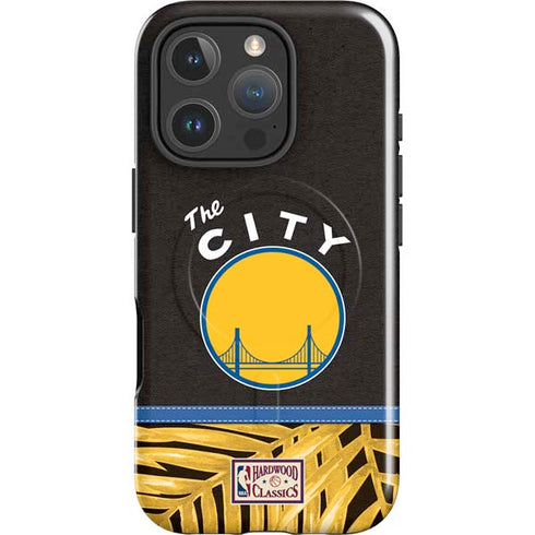 NBA Golden State Warriors Retro Palms iPhone 16 Pro Magsafe Impact Case
